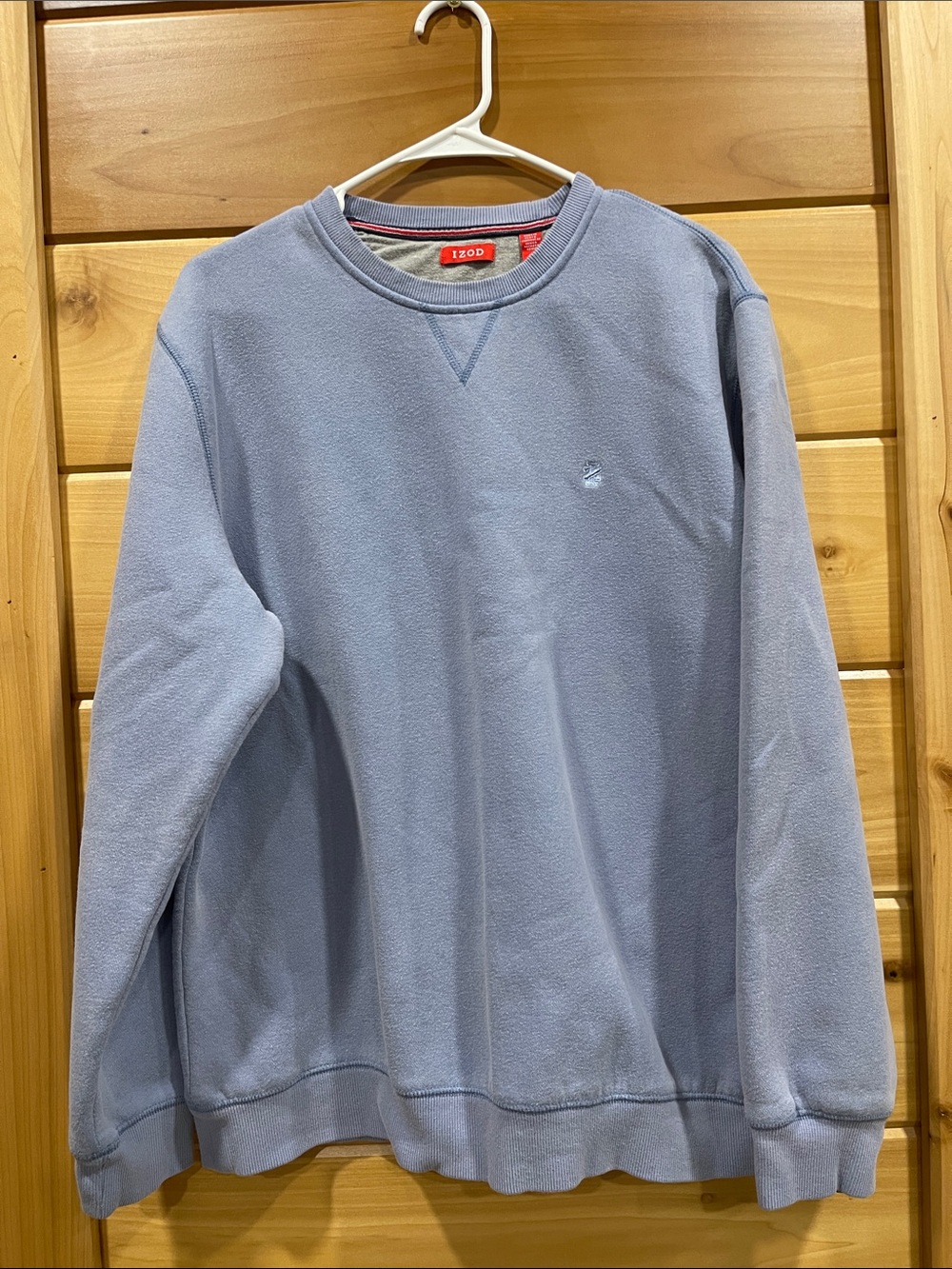 Izod Men's Crewneck Sweatshirt in Pale Blue